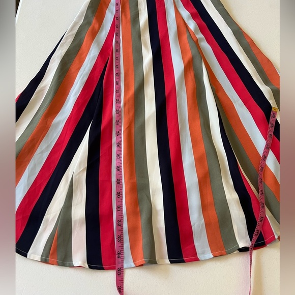 Lulus Below-the-knee striped dress with spaghetti straps and a tie back S NWOT - Picture 8 of 9